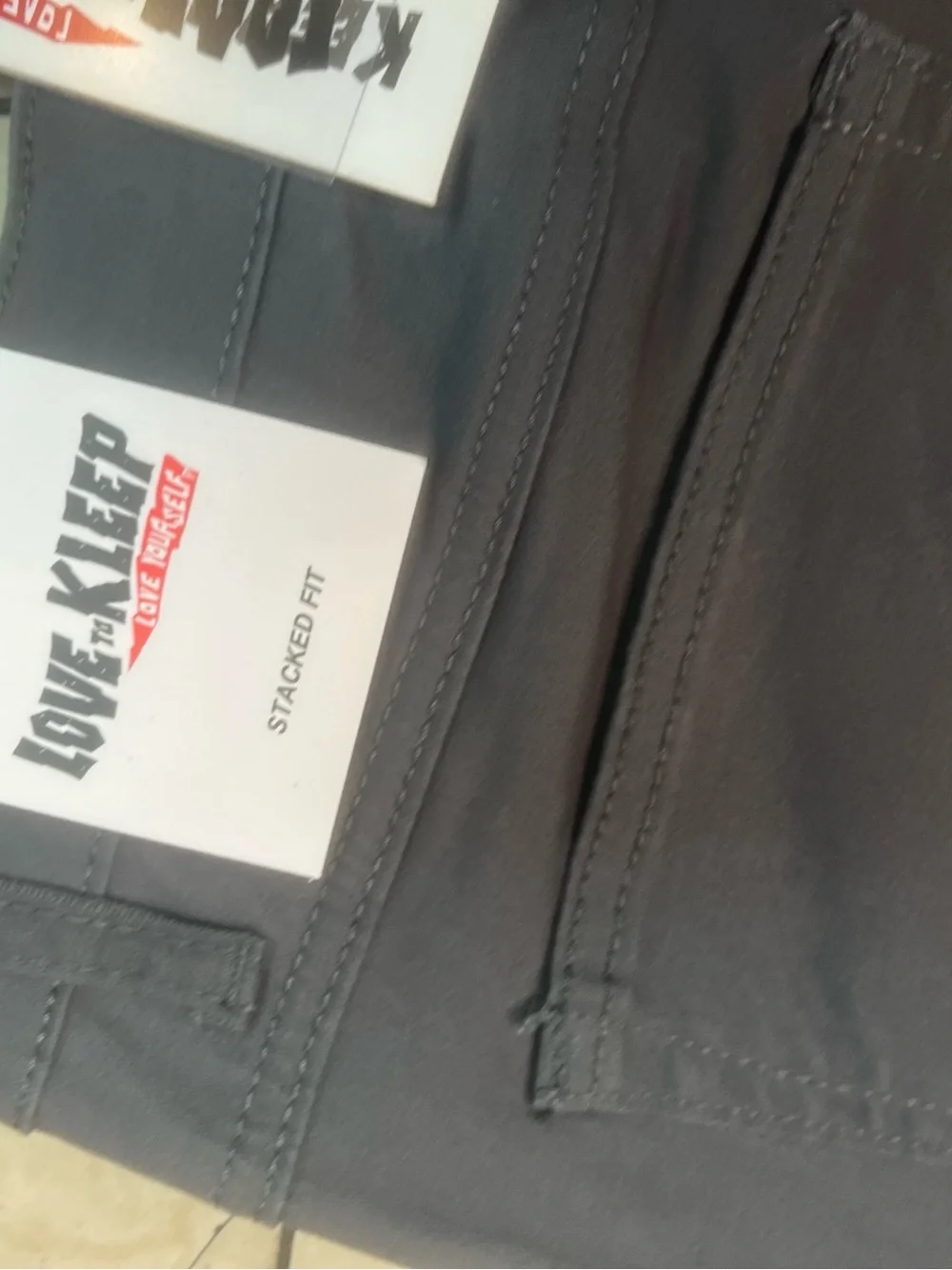 Sz 34 cargo pockets stacked casual pants